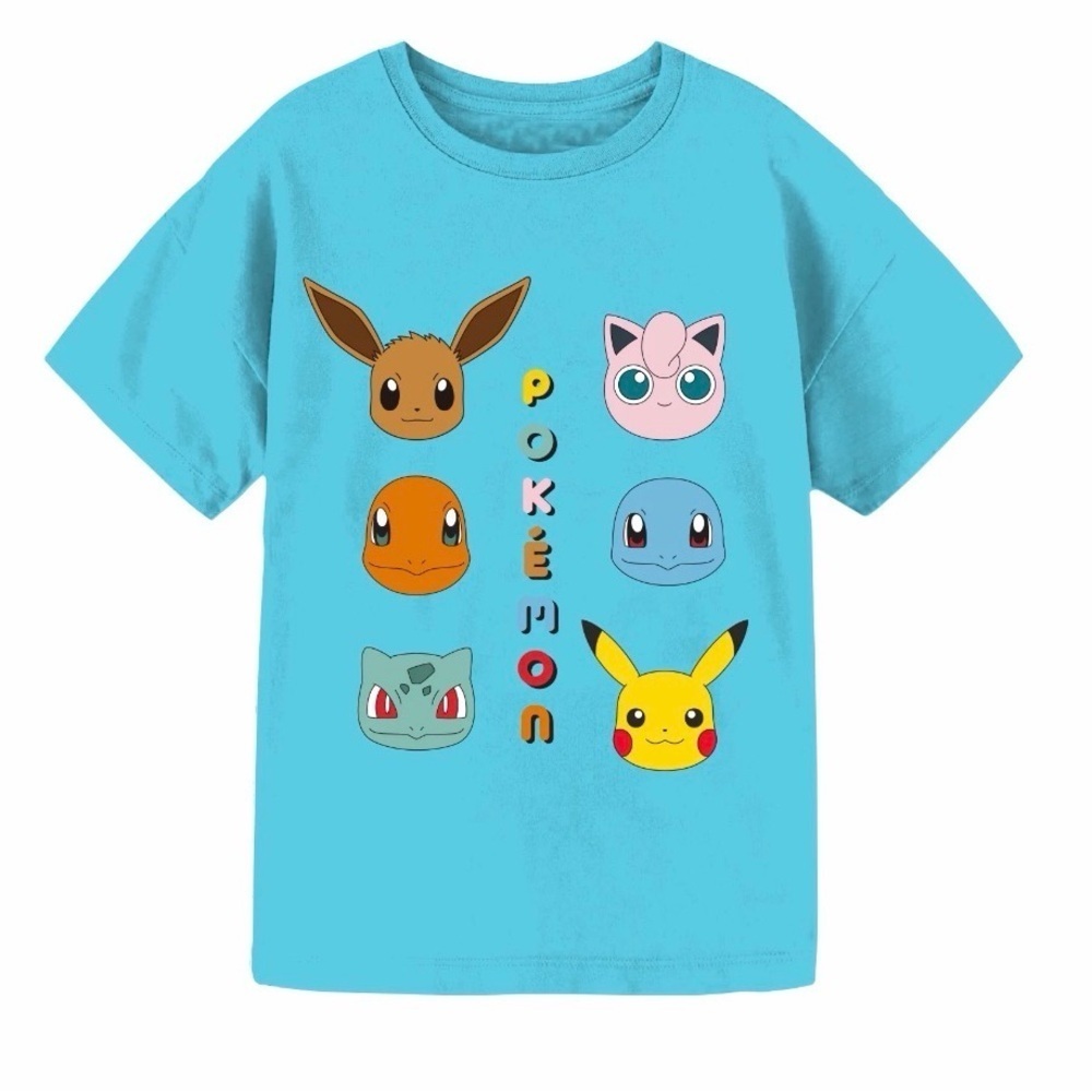 Blue Kids Pokémon Graphic T-Shirt – Unisex size Large
